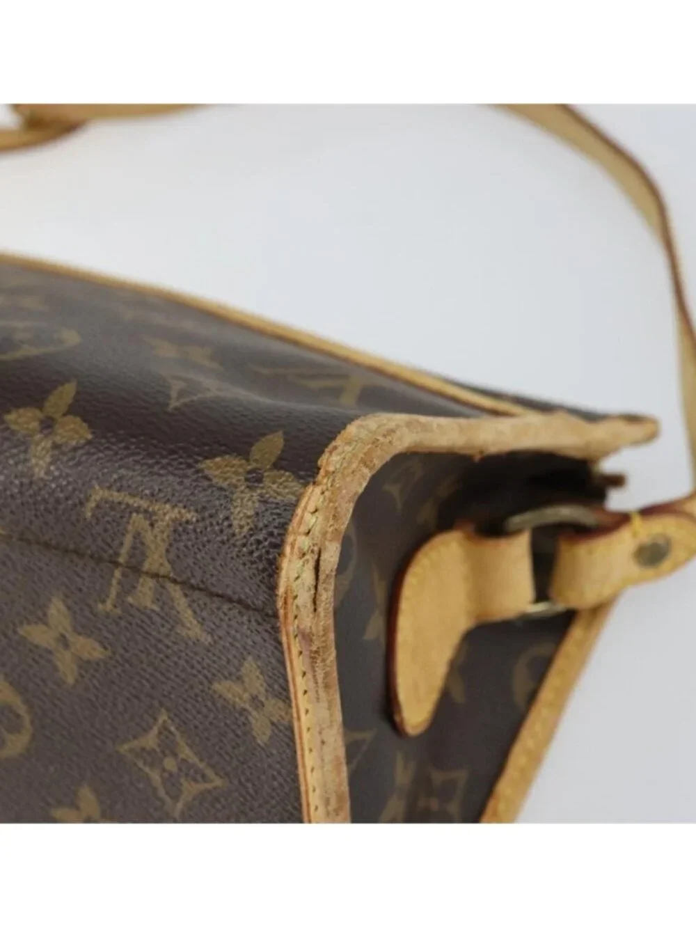 Authentic LOUIS VUITTON Monogram Popincourt Long Shoulder Bag M40008 LV